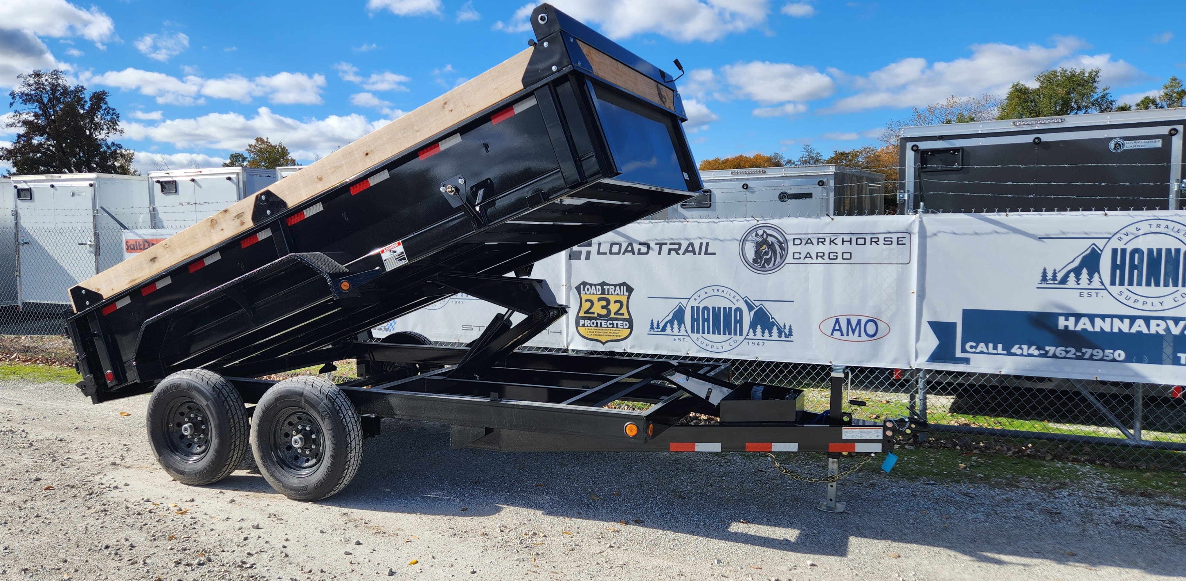 Load Trail 83" X 14' Tandem Axle 14,000 Lb Dump Trailer with Scissor